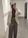 SWAYING 25 Fall/Winter Collection: Striped Wool Vest SW-SW25AW1T02C4S4-ZH Purple Gray (SW25AW1T02C1S2)